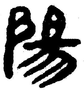 陽的篆書怎么寫