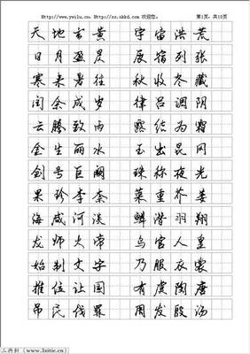 行書字帖推薦
