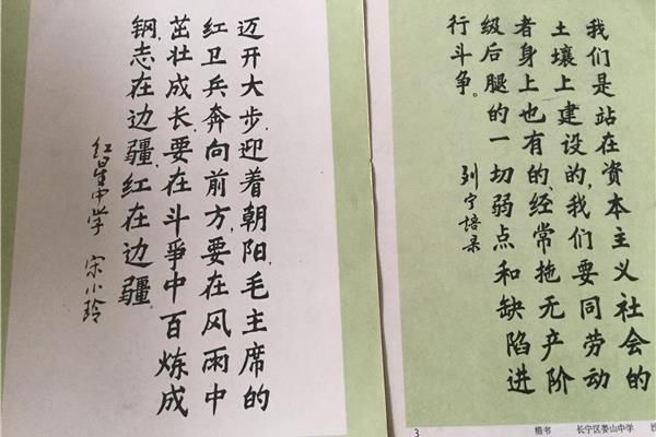 小學(xué)生毛筆字作品